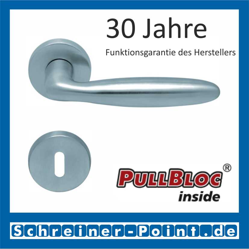 Scoop Sara PullBloc Rundrosettengarnitur Rosette Edelstahl matt